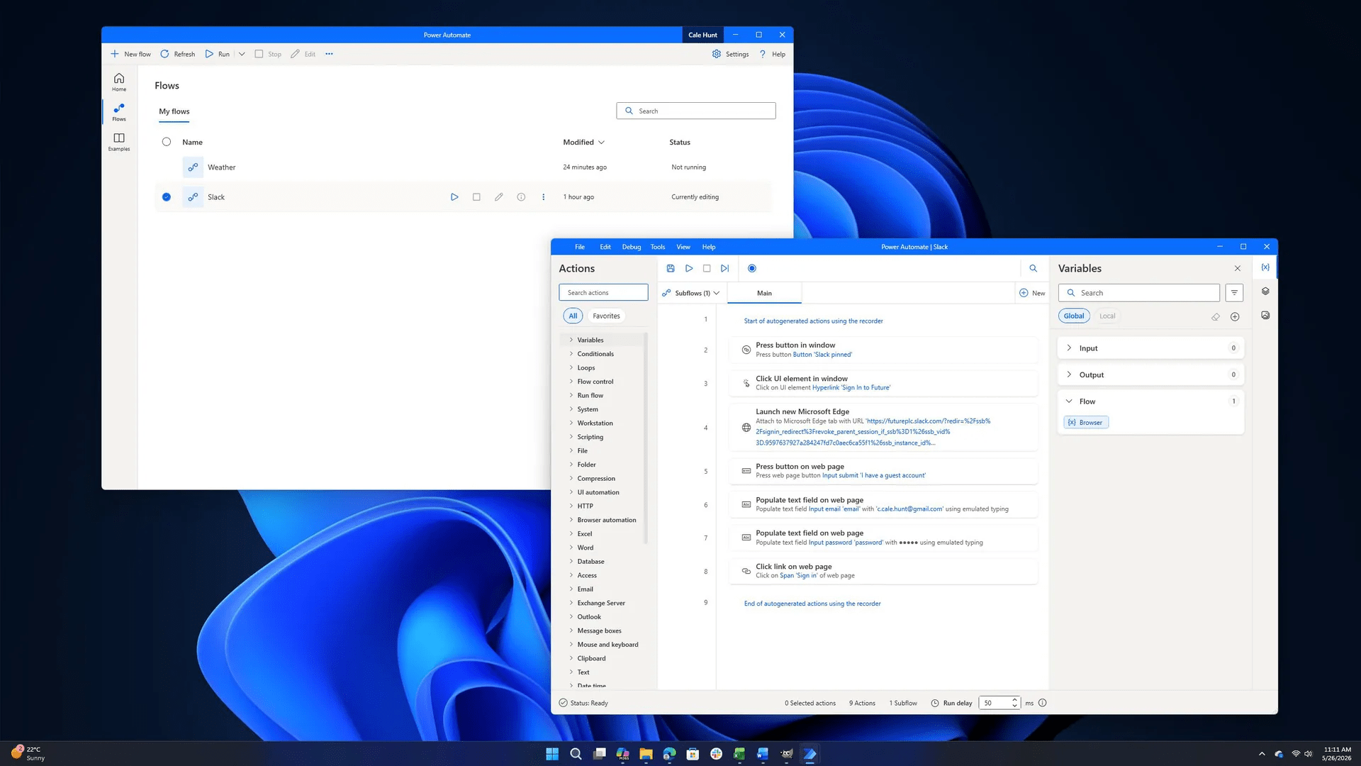 Automate repetitive tasks with Power Automate Desktop on Windows 11 Pro