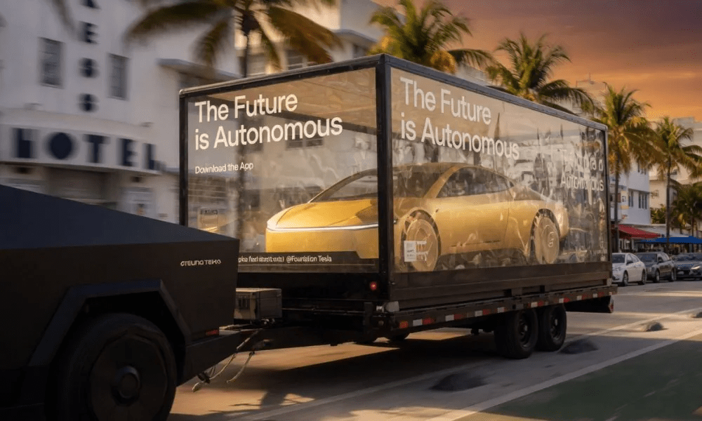 Tesla Cybercab just rolled through Miami inside a glass box