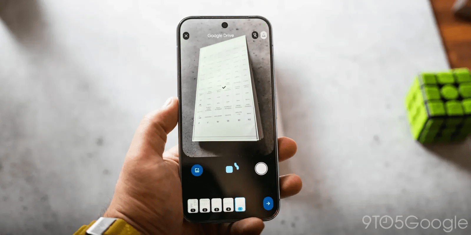 Google Drive rolling out powerful document scanner redesign for higher-end Android devices