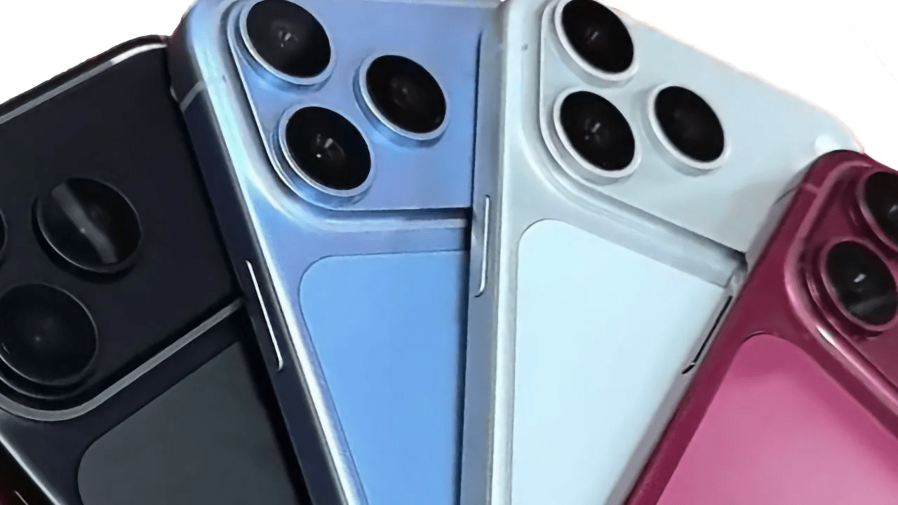iPhone 18 Pro dummies show new colors, including Dark Cherry