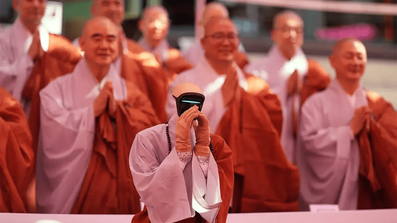 Humanoid robot named ‘Gabi’ ordained as Buddhist monk, pledges devotion to ‘holy Buddha’