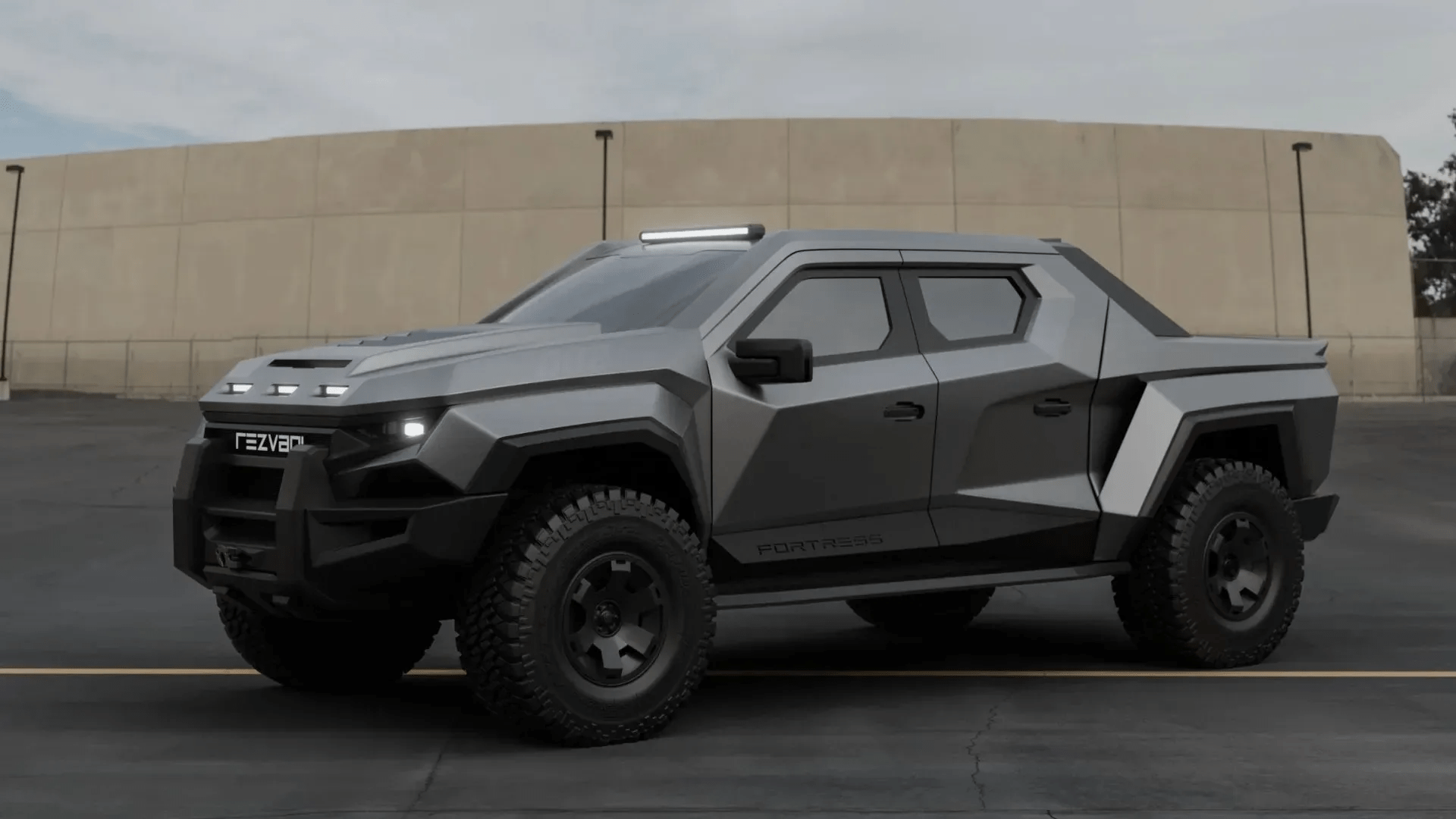 850 hp armored 2027 Fortress truck is engineered for extreme survival scenarios