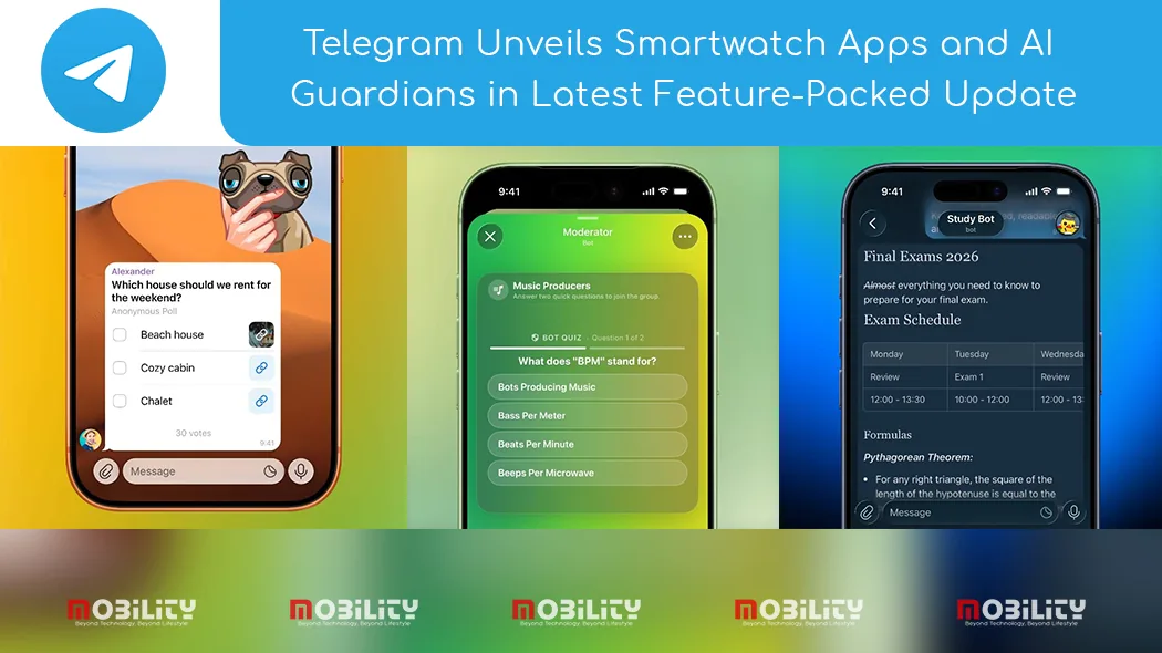 Telegram Unveils Smartwatch Apps and AI Guardians in Latest Feature-Packed Update