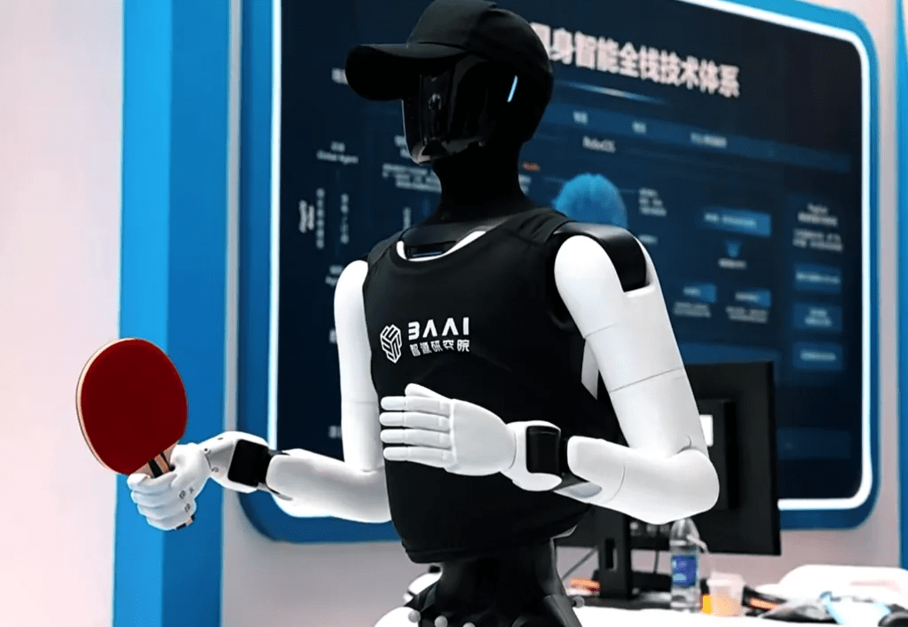 AgiBot Full-Size Humanoid Robot Yuanzheng A3 Achieves Autonomous Table Tennis