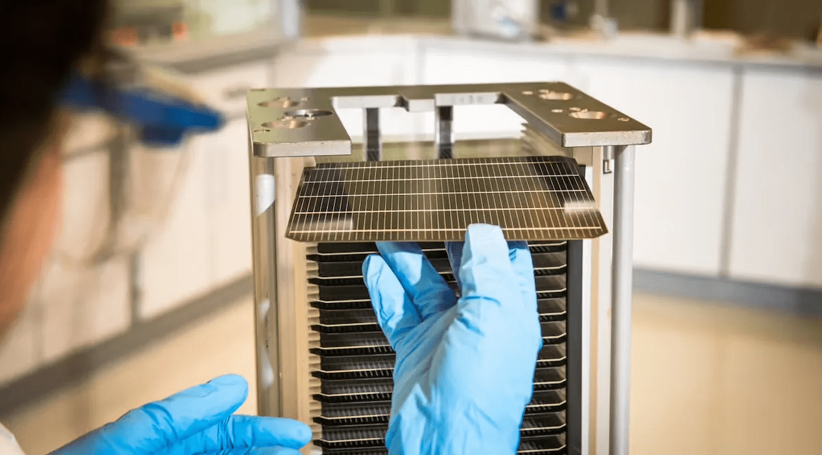 Perovskite-Silicon Solar Cells Meet Matrix Shingled Interconnection Collaboration between Oxford PV & Fraunhofer ISE