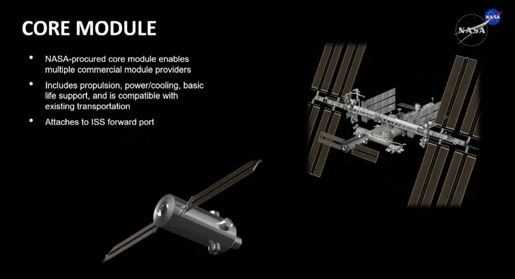 NASA abandons ‘core module’ concept for commercial space station development
