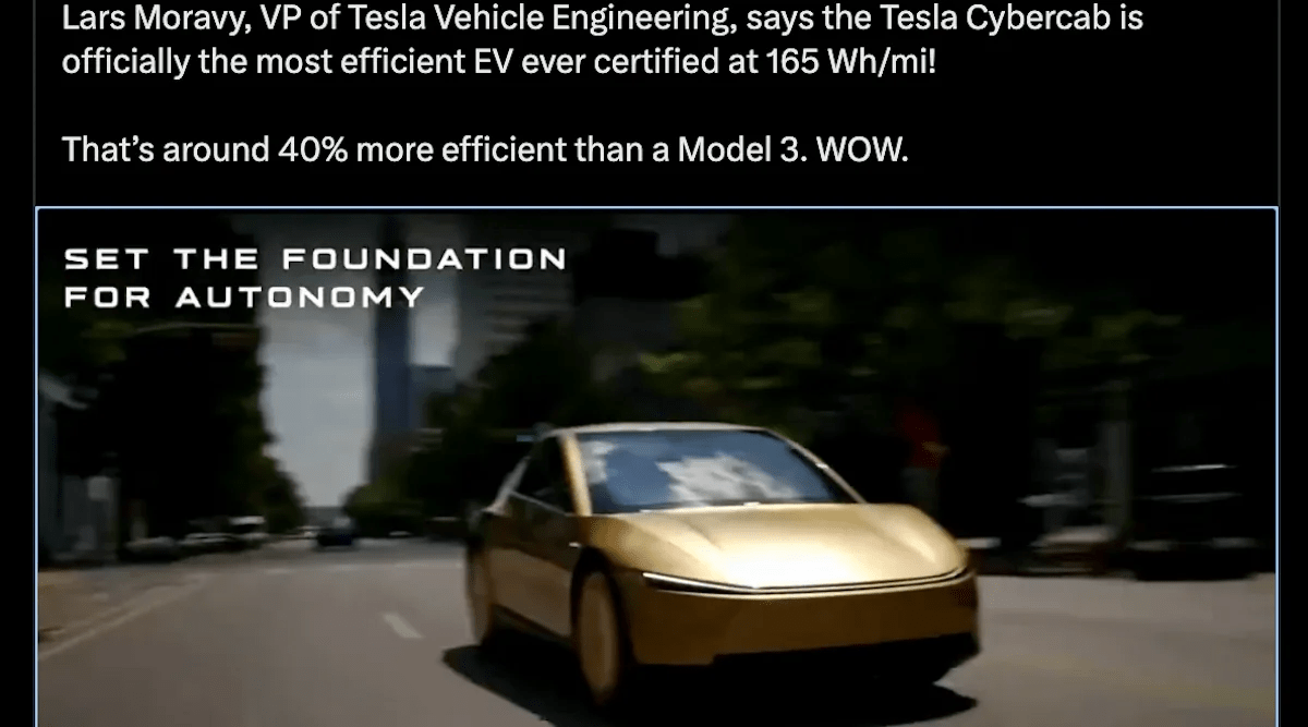 Tesla Cybercab Is Super Efficient — Questions & Hurdles Remain