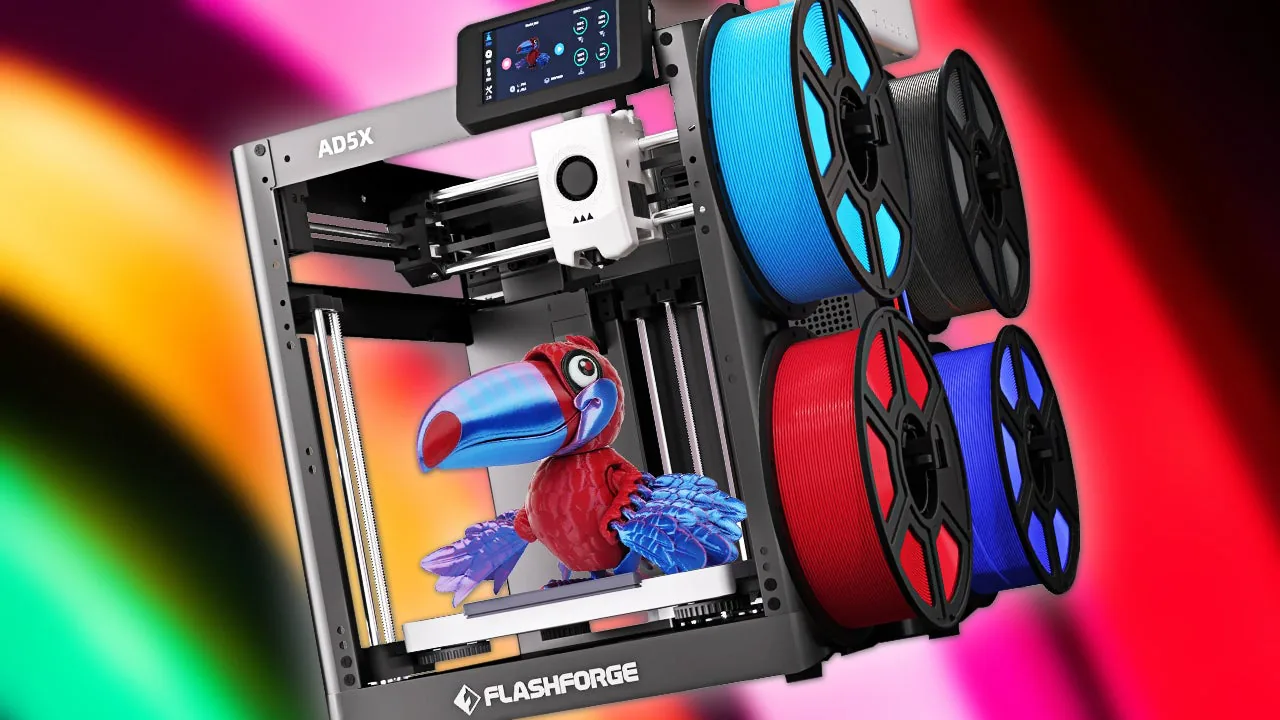 The FlashForge AD5X Multi-Color Mixed Material 3D Printer Drops to $215 Shipped at AliExpress