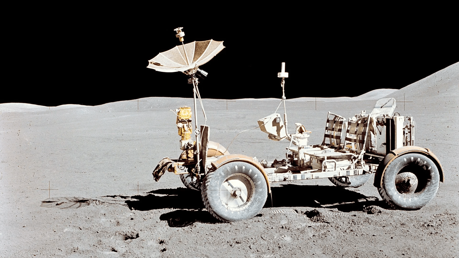 On this day in space!  July 31, 1971: Apollo 15 astronauts drive on the moon for 1st time