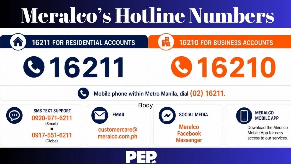 ASK MERALCO: Which hotline to call for power emergencies?