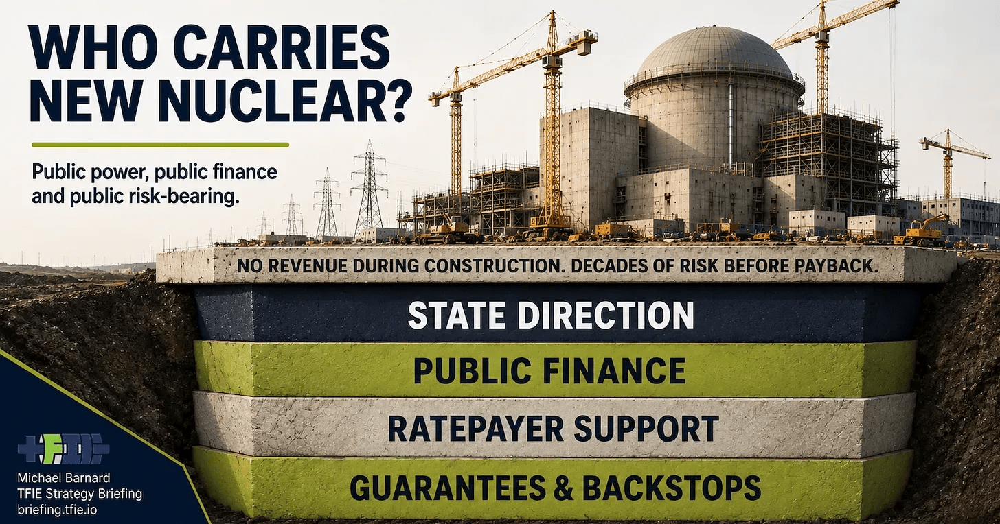 New Nuclear Gets Built When Governments Run Development & Taxpayers Take The Risk