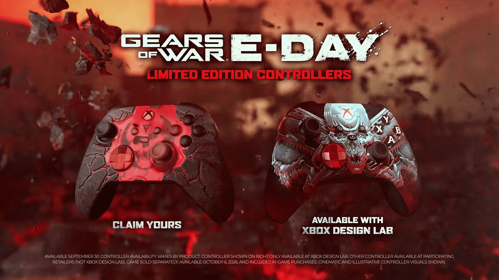 Limited Edition Gears of War: E-Day Xbox controllers have been revealed, and they’re some of the sickest-designed Xbox gamepads I’ve seen in ages