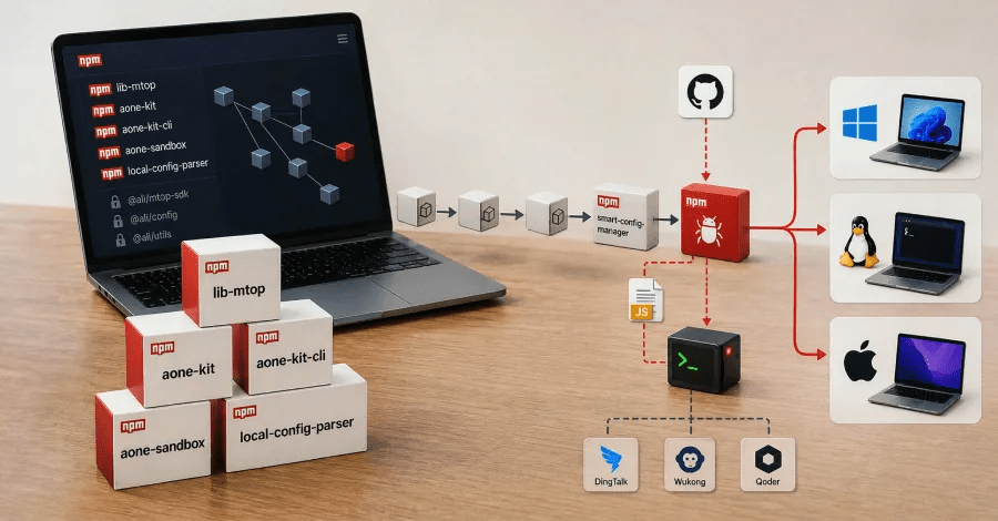 18 Malicious npm Packages Deliver Cross-Platform RAT to Alibaba Tool Users