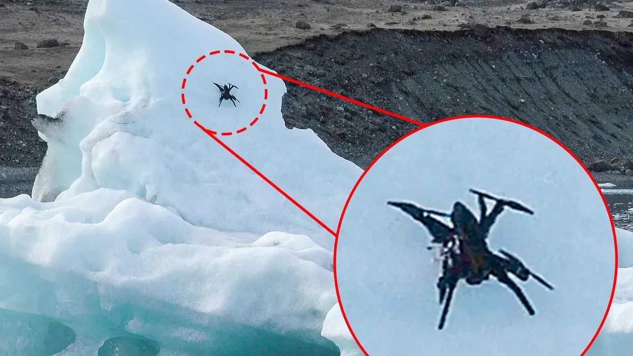 Drones With Claws Perch on Arctic Icebergs
