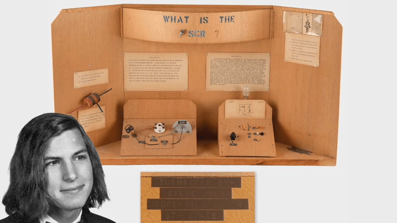 You can now make a bid on Steve Jobs’ 8th-grade science fair project