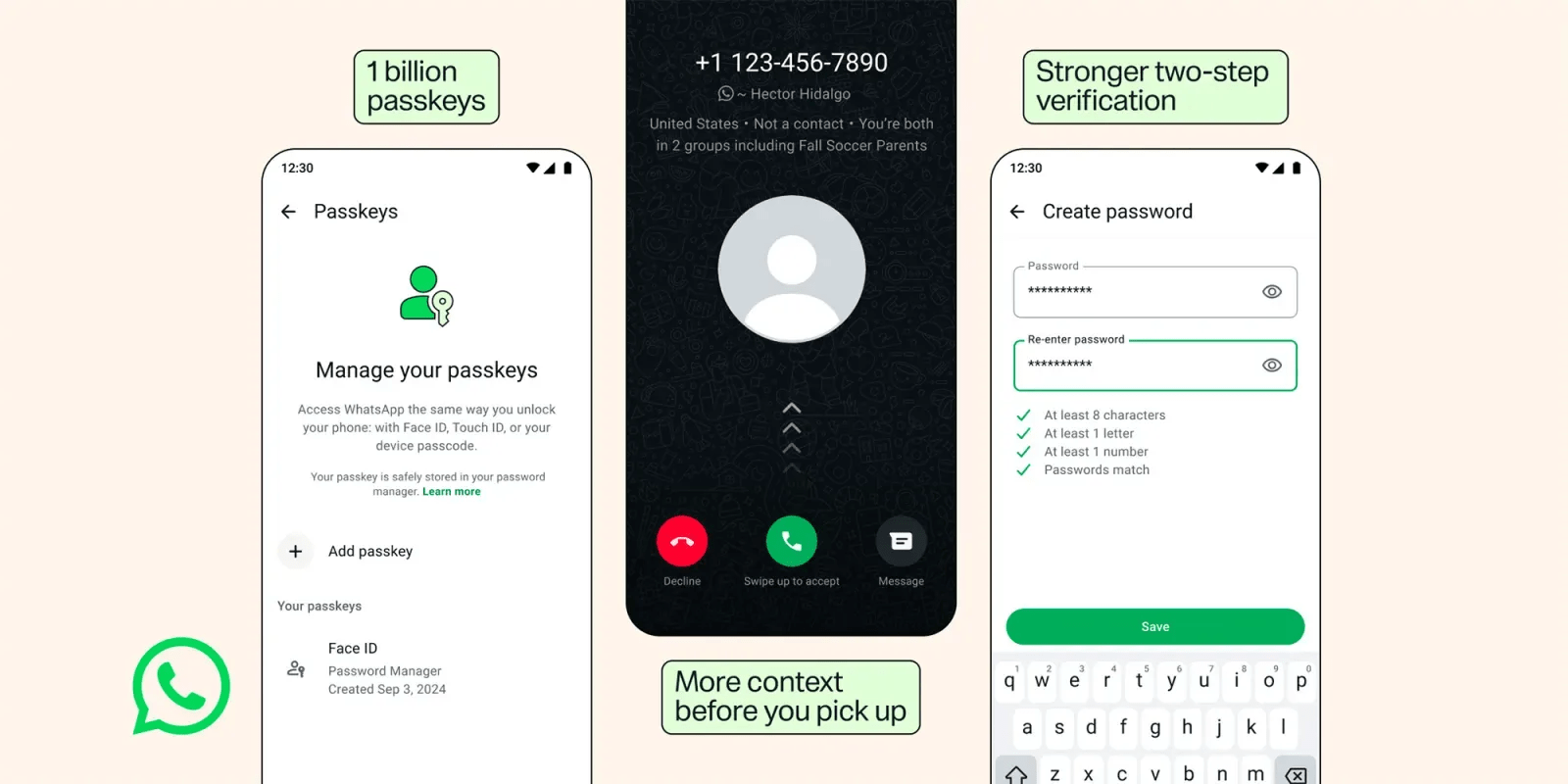 WhatsApp two-step verification codes are ditching six-digit PINs for full passwords