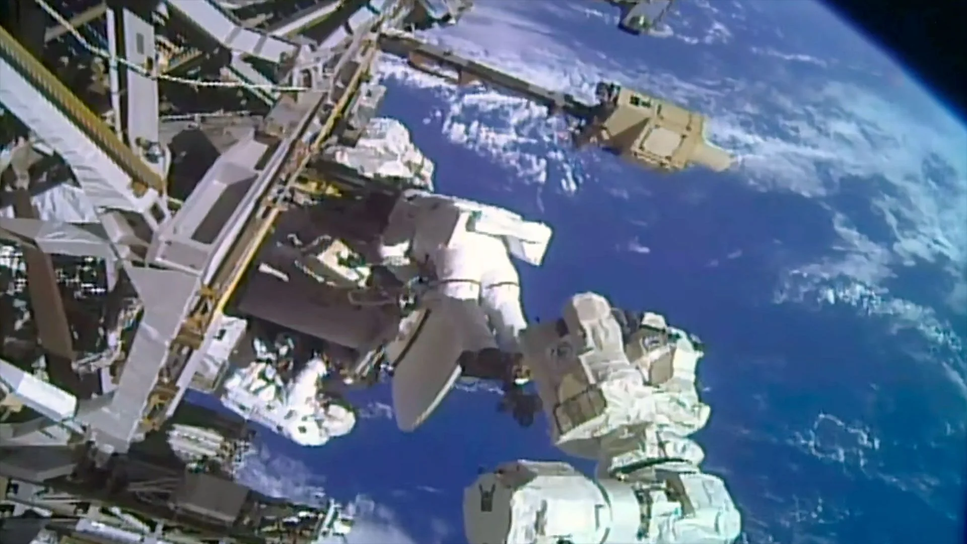 ‘You just saved the video dish’: Two astronauts complete spacewalk to replace ISS antenna