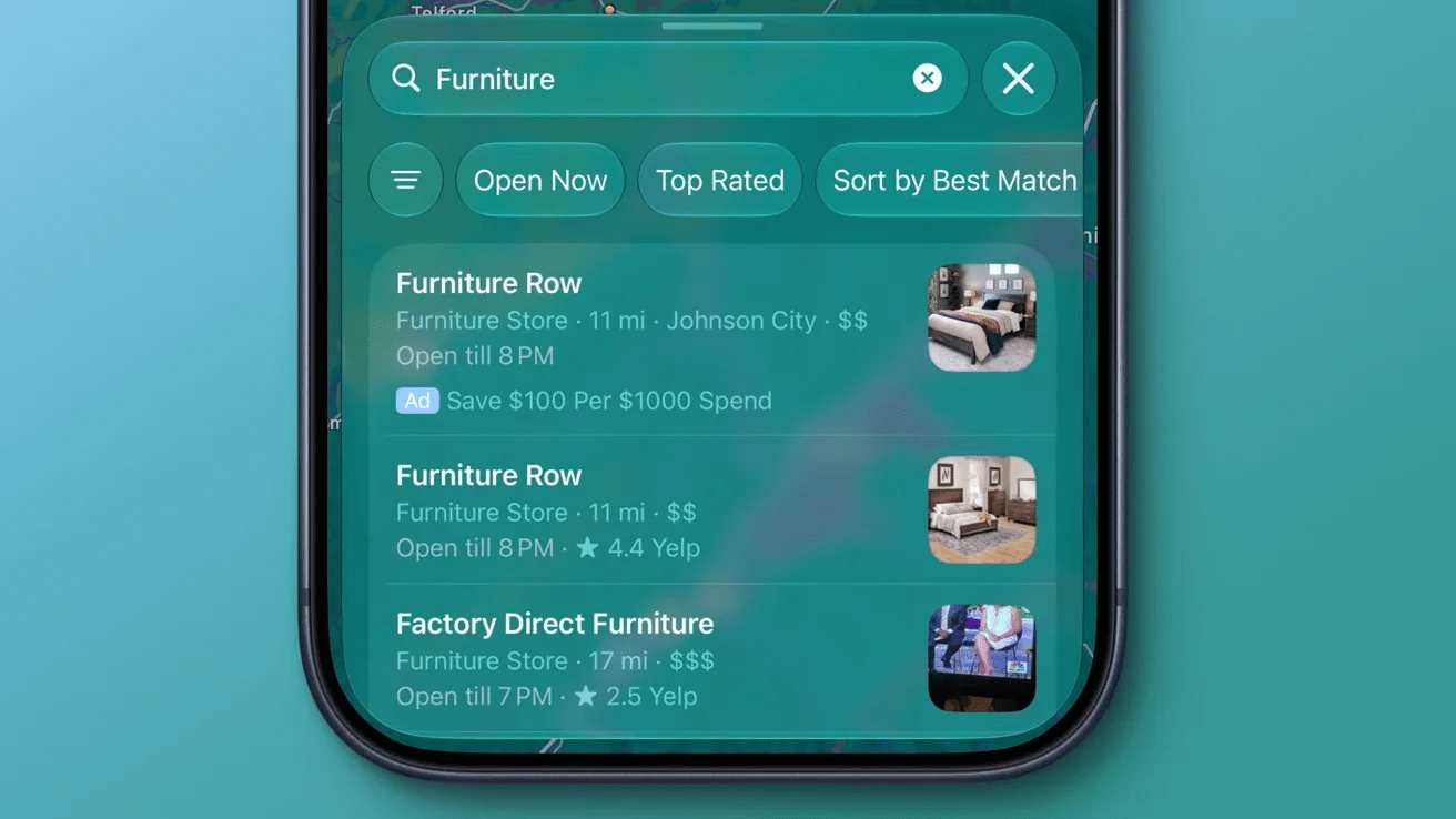 Apple Maps ads are finally showing up on iPhone