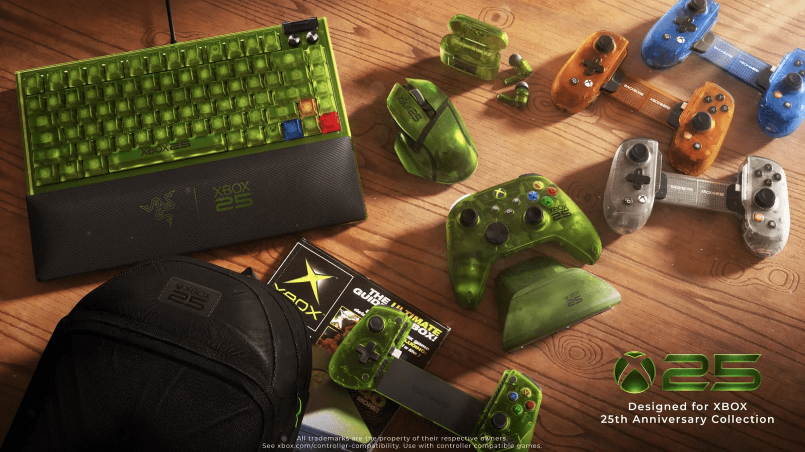 Xbox has a bunch of translucent green accessories for the console’s 25th birthday