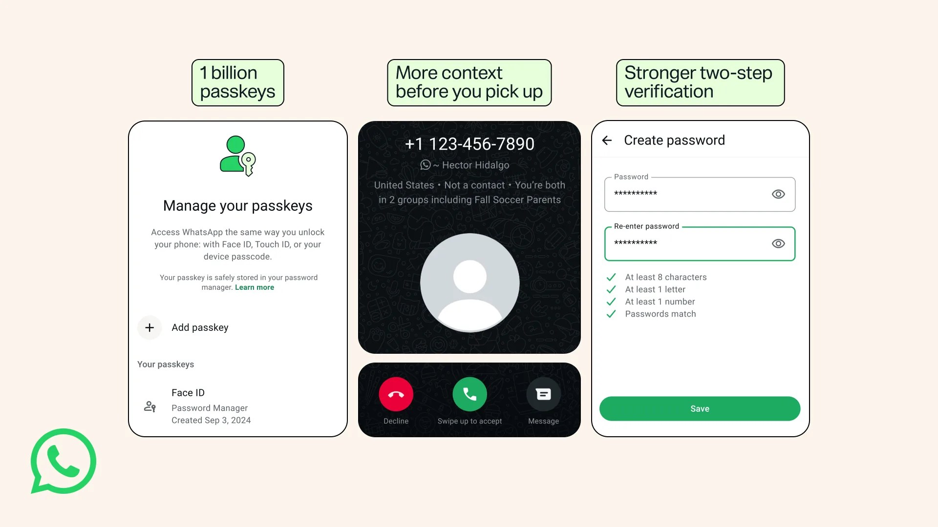 WhatsApp Rolls Out Enhanced Passkeys and Smarter Caller ID