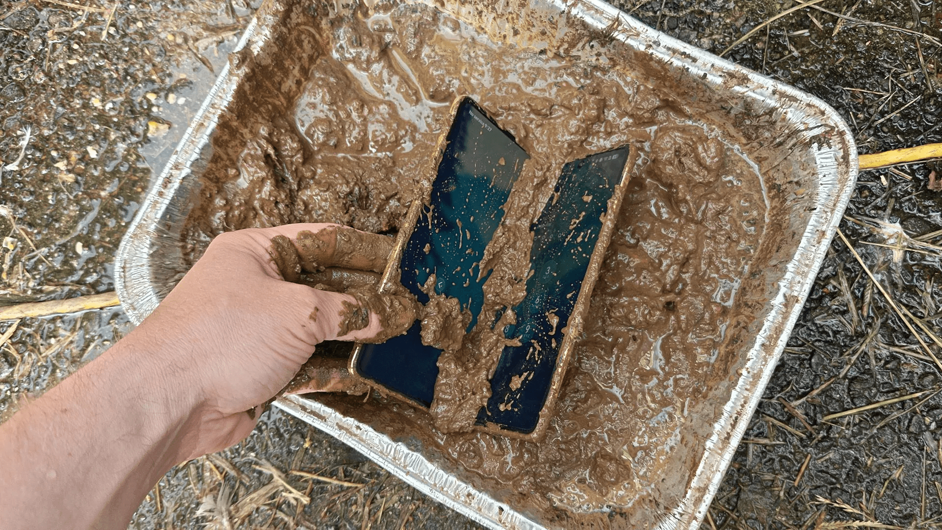 I put this foldable Android phone through the ultimate durability test, and it refuses to die, even after being slathered in mud and tossed in the dishwasher