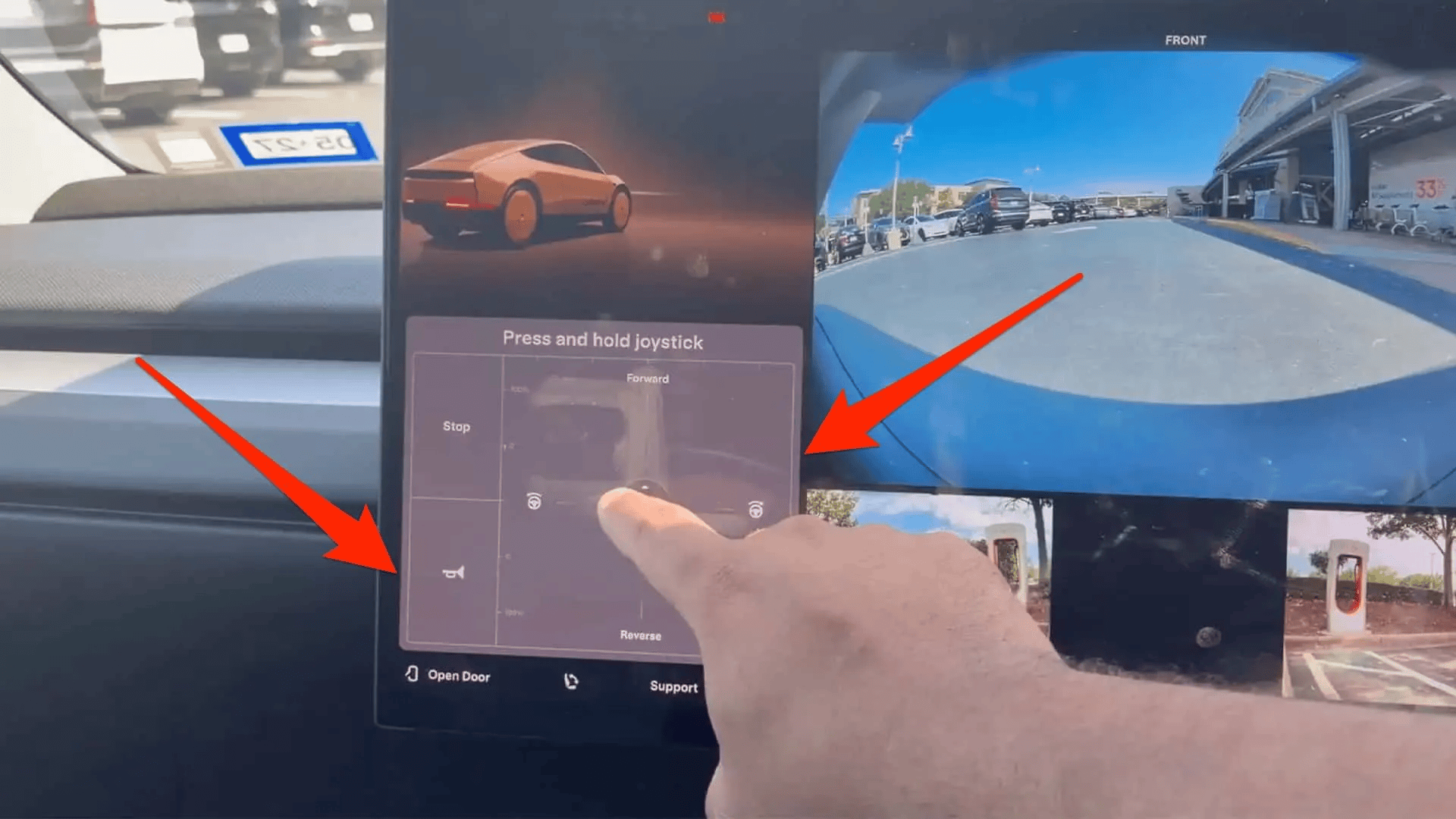 Tesla Cybercab’s Backup Steering Wheel Is A Giant On-Screen Joystick