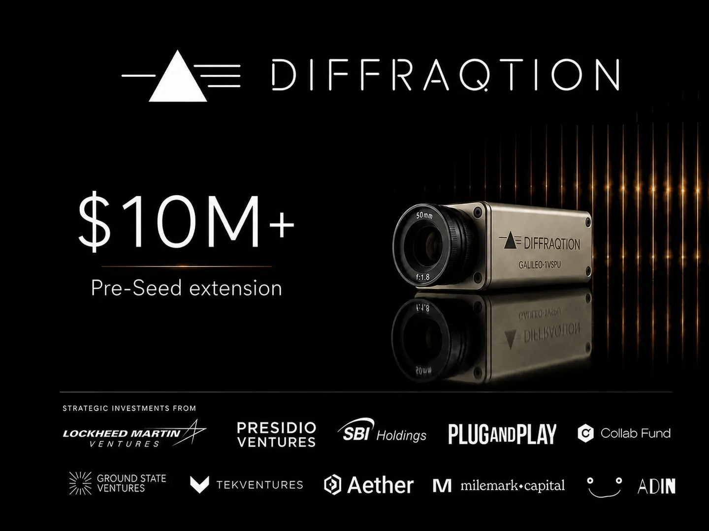 Diffraqtion Caps Pre-Seed Round at $10M+ with Strategic Backing from Lockheed Martin and Presidio Ventures