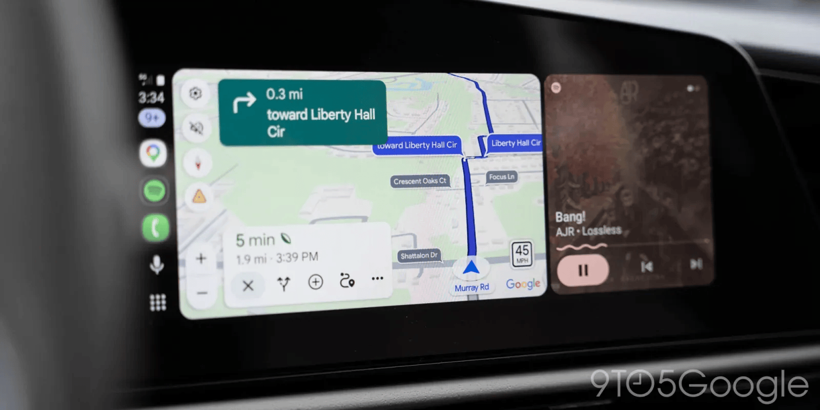 Google Maps rolling out Android Auto speed limits and speedometer that show even without navigation