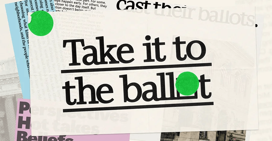Civic life starts close to home and leads to the ballot box