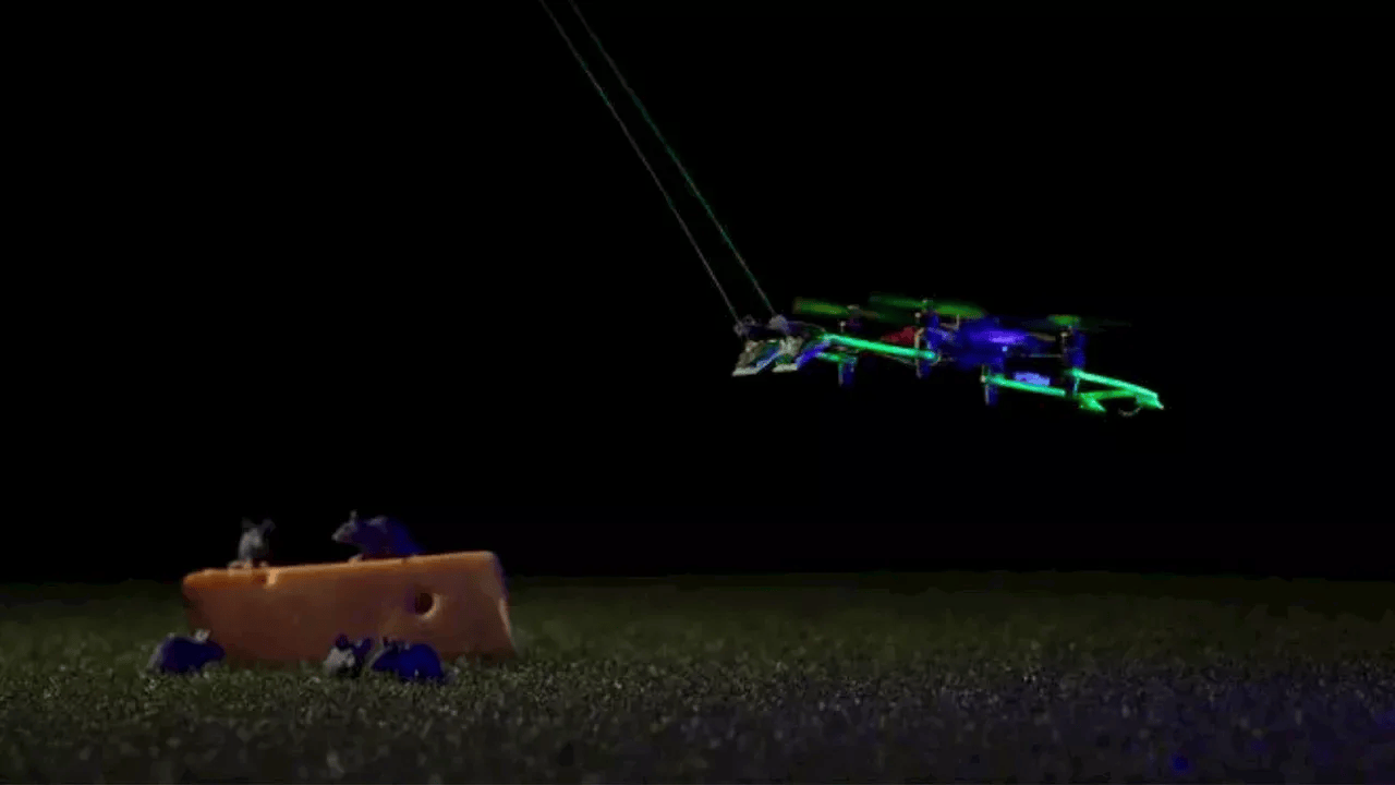 Rodent-inspired artificial whiskers enable touch-based drone flight