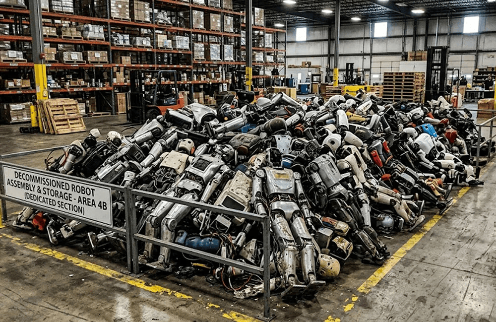 What do you do with a humanoid robot when it breaks down?