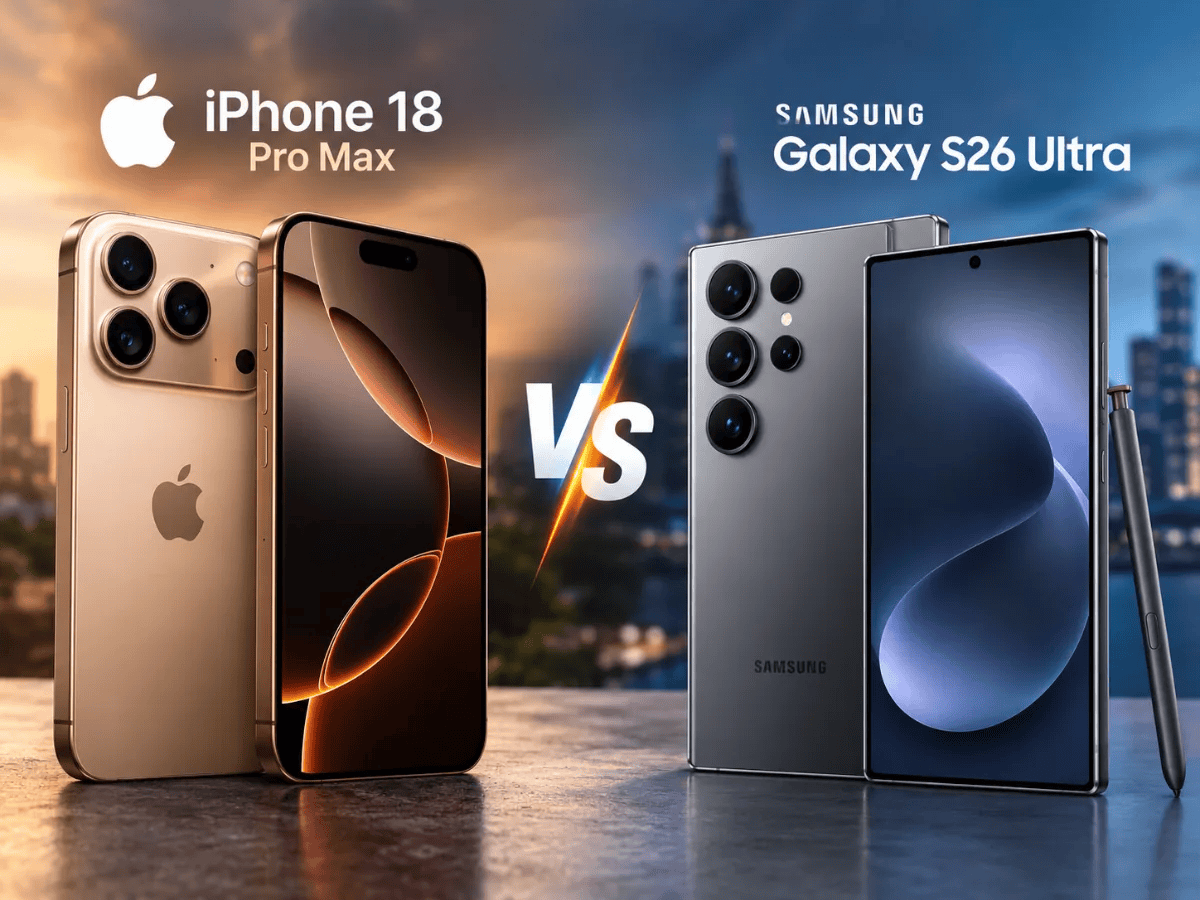 iPhone 18 Pro Max vs Samsung Galaxy S26 Ultra: Check Price, Camera, Battery, Display, Performance, Features, Flipkart Offers & More — Which Flagship Has Better Specs?