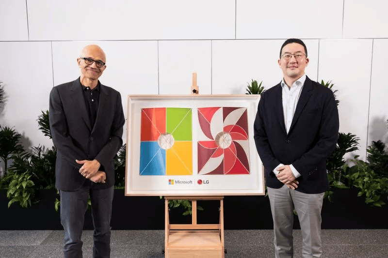 LG Chairman Koo Meets Microsoft’s Nadella to Forge AI Alliance