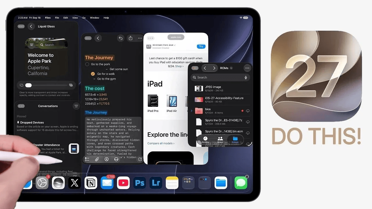 Just Upgraded? the First Things to Do in iPadOS 27