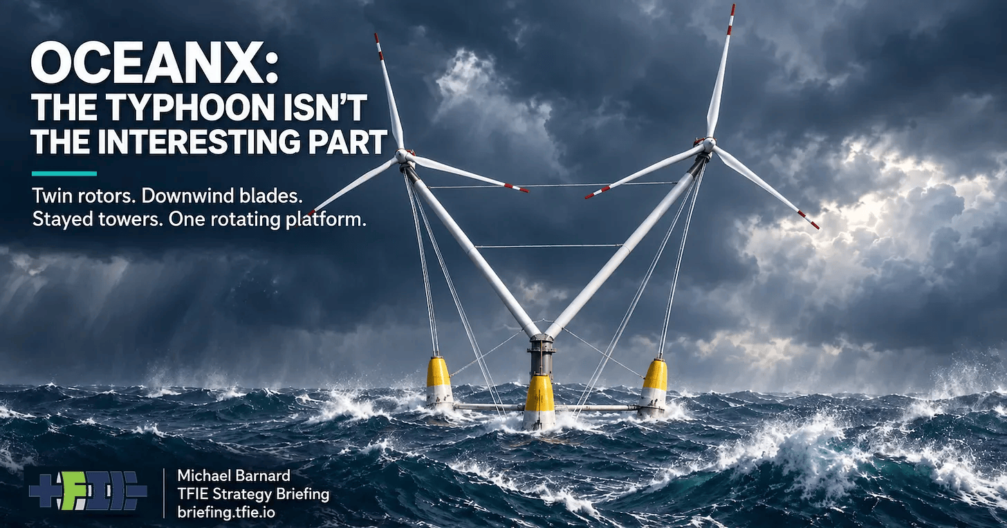 OceanX Made Downwind Floating Wind Worth Another Look