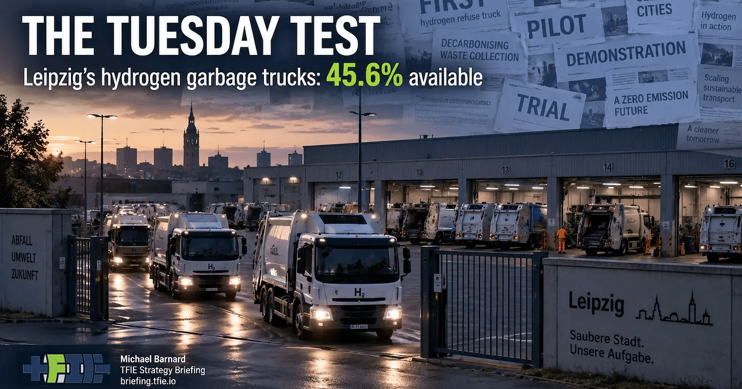 Leipzig’s Hydrogen Garbage Trucks Fail The Tuesday Test