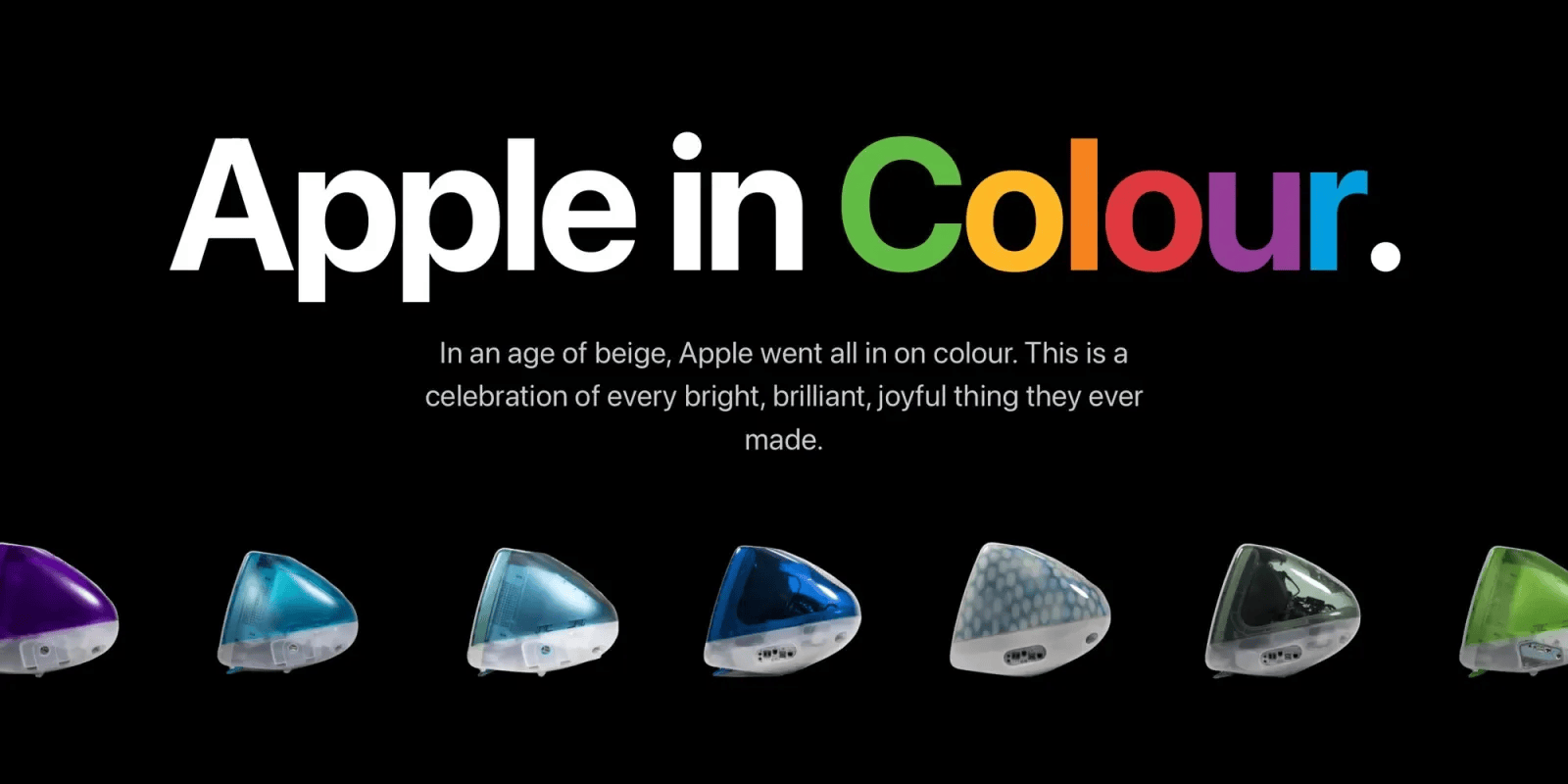 This website lets you explore nearly 30 years of Apple product colors