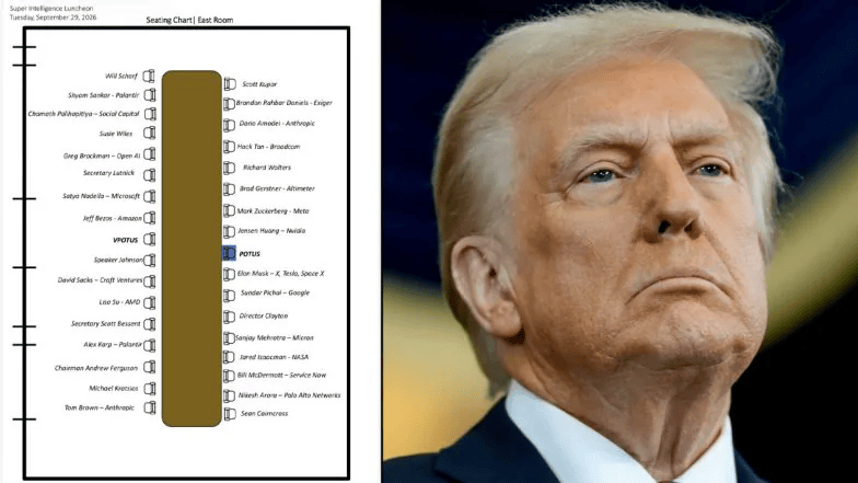 Who’s Seating Where at Donald Trump’s White House ‘Super Intelligence’ Lunch