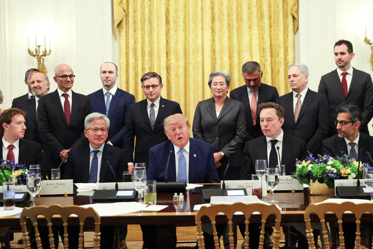 Trump rebrands AI as ‘super intelligence’ as tech giants sign White House accord