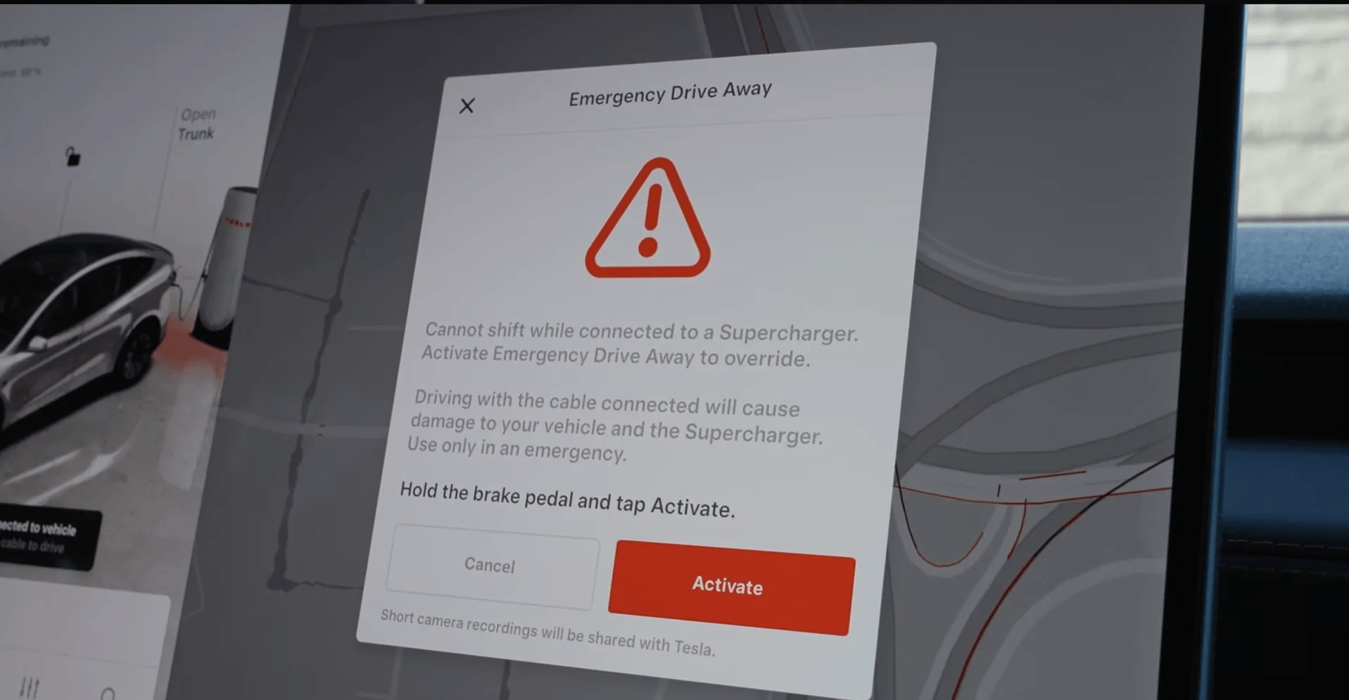 Tesla Emergency Drive Away Feature Lets Drivers Break Free From Superchargers in Emergencies