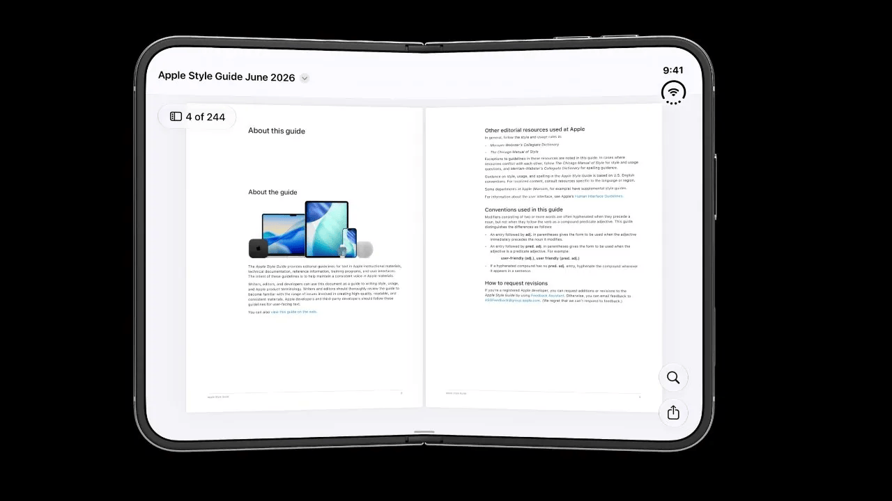 iPhone Duo has a book-like two-page Quick Look layout