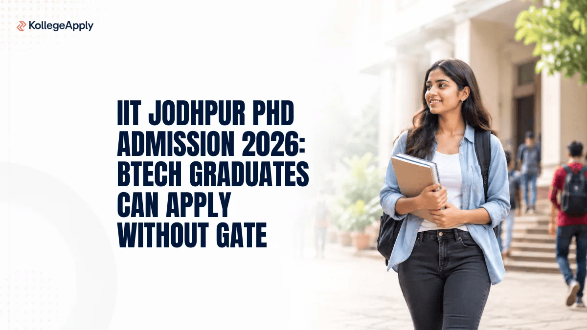 IIT Jodhpur PhD Admission 2026: BTech Apply Without GATE