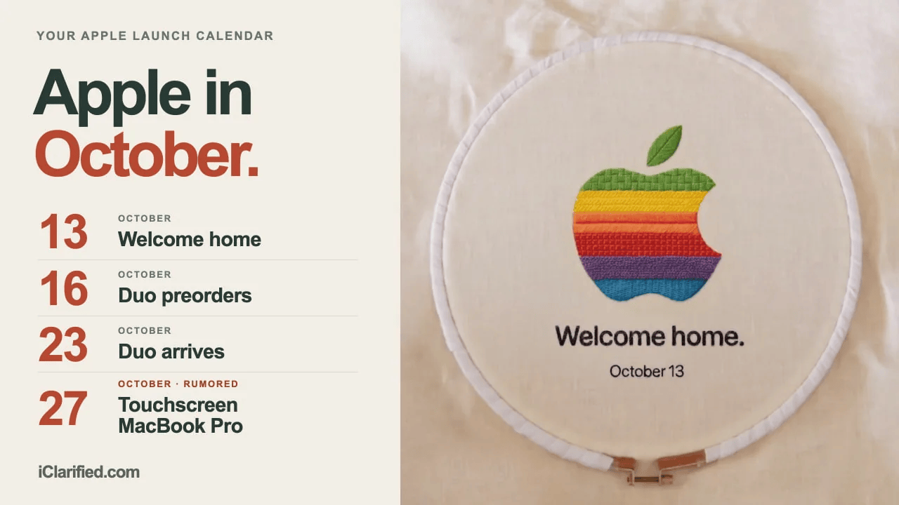 Apple’s October Launches: What’s Confirmed and What to Expect