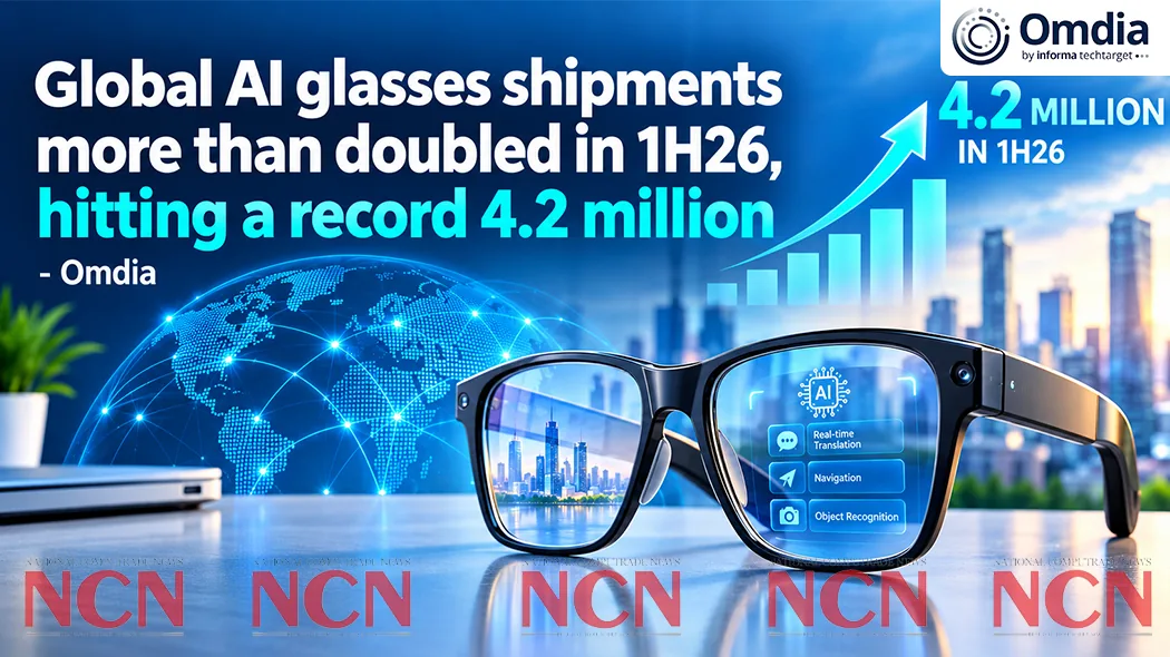 Global AI glasses shipments more than doubled in 1H26, hitting a record 4.2 million – Omdia