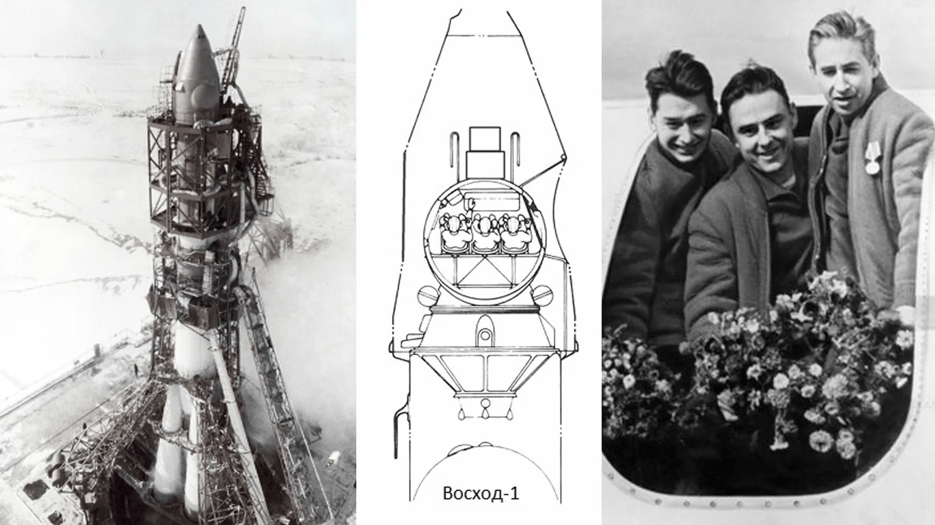 On this day in space! Oct. 12, 1964: The Soviet Union launches Voskhod 1, the 1st multi-person cosmonaut crew, into space