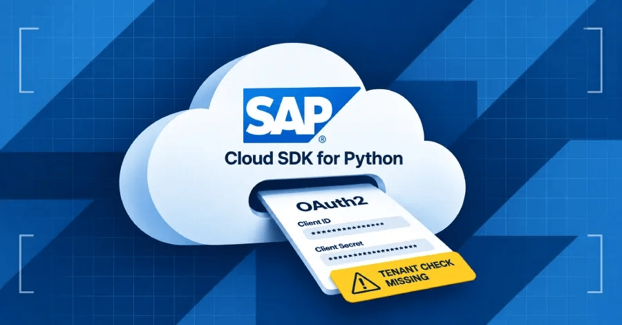 SAP Discloses Critical CVSS 10 Flaw in Cloud SDK for Python Allowing OAuth2 Credential Theft