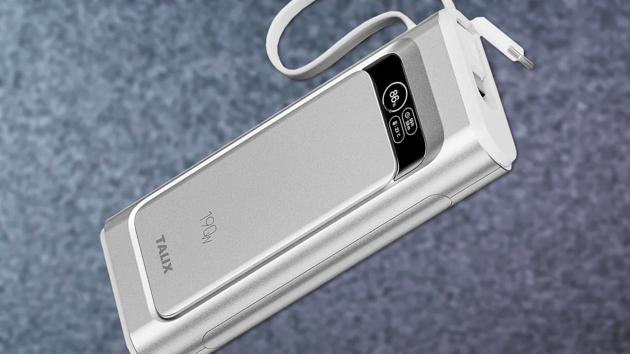The Talix 20,000mAh Power Bank With 190W of Total Power Output Over USB-C Drops to Just $29.99