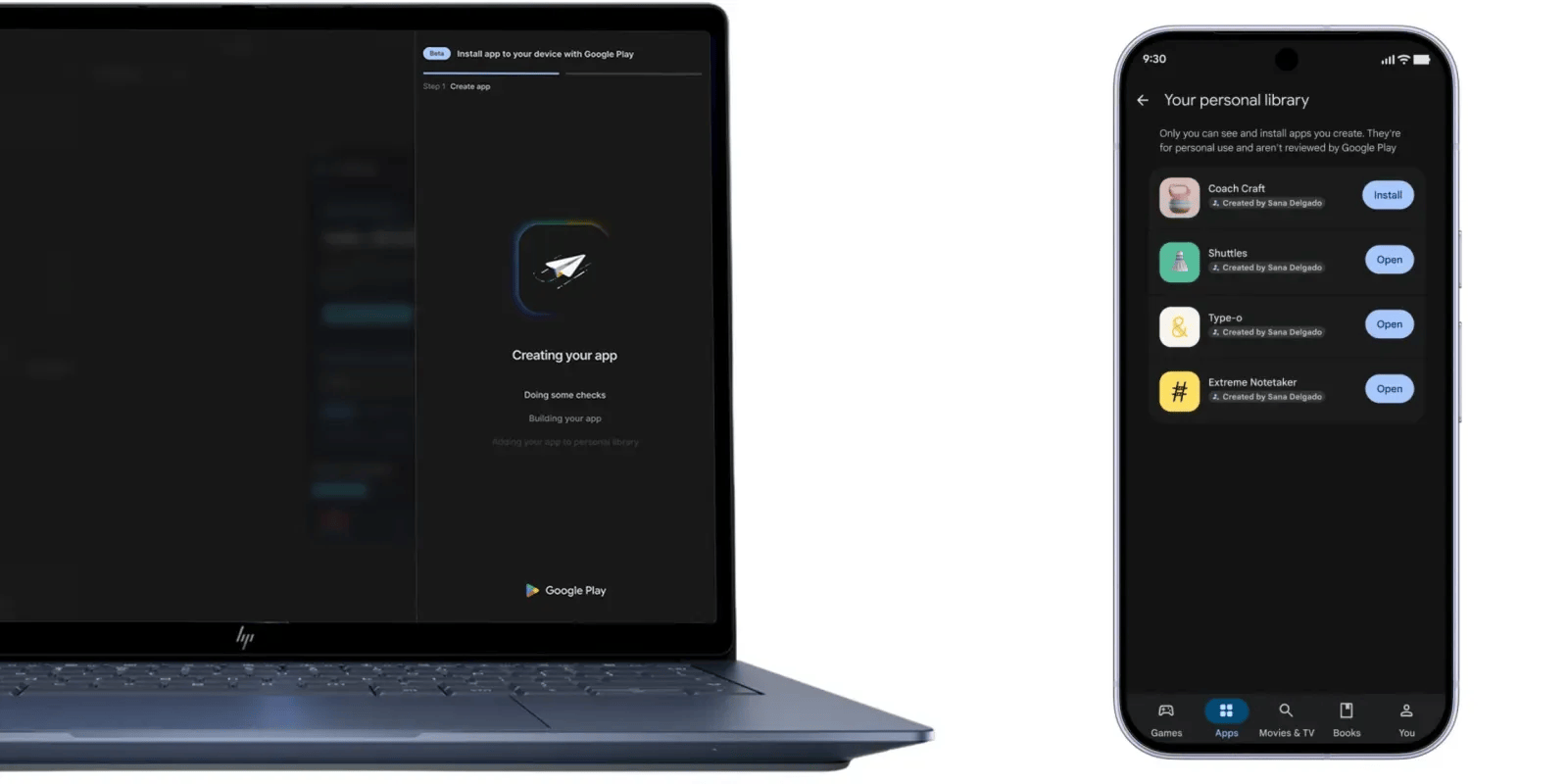 Google Play adding ‘personal library’ to access your vibe-coded Android apps