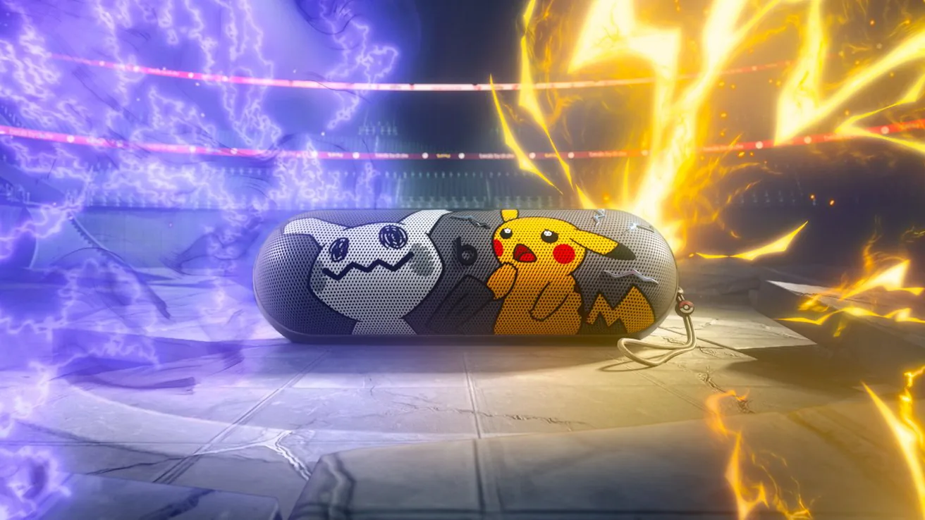 Beats x Pokemon collaboration reveal Beats Pill with Pikachu and Mimikyu art