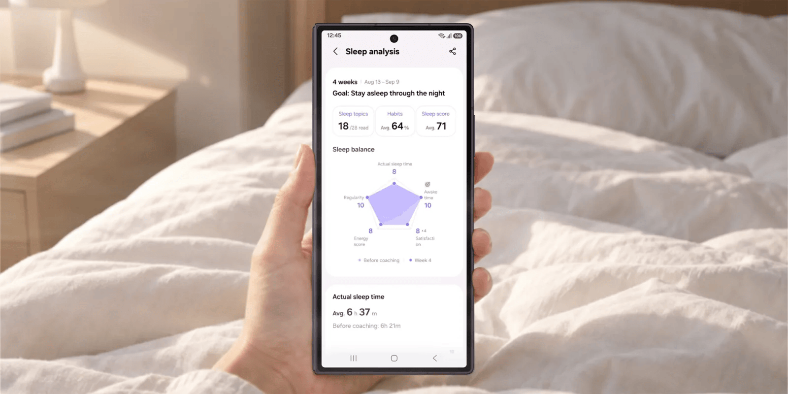 Samsung rolling out major Health update with Sleep & Running coach, meal scanning